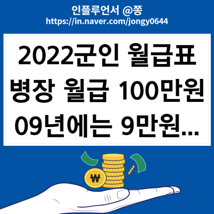 2022 군인 월급표 2023년 병장월급 100만원(+군적금 장병내일준비적금) 2022 군인 월급표 2023년 병장월급 100만원(+군적금 장병내일준비적금)