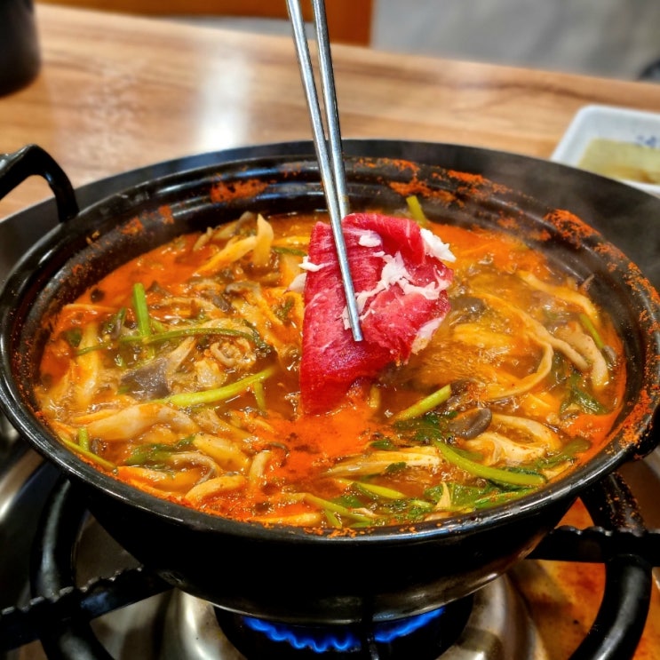  등촌 샤브샤브 칼국수 잠실본점에서 건강한 한끼