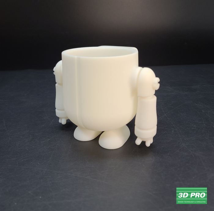 3D 프린터로 로봇 형상 피규어 연필꽂이 출력물 제작/3D 프린터 시제품 출력/대학생 졸업작품/SLA 레이저 방식/ABS Like 레진 소재/쓰리디프로/3D프로/3DPRO