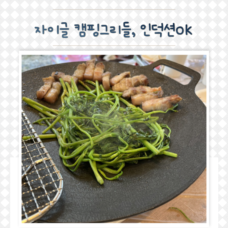 캠핑 그리들 자이글 인덕션 가능해요