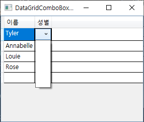  [WPF] DataGridComboBoxColumn ItemsSource Binding