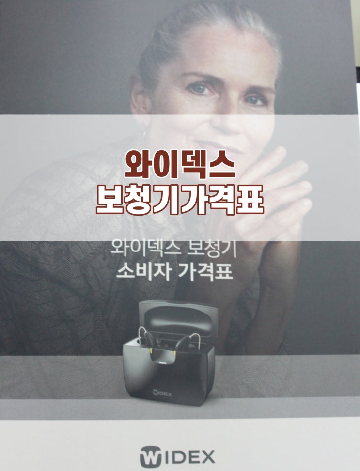 와이덱스 보청기 소비자가격과 특징은?