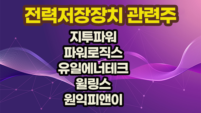 전력저장장치 관련주,지투파워 주가 분석 전력저장장치 관련주,지투파워 주가 분석