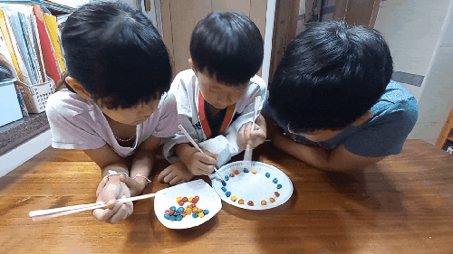  [과학실험] 초콜릿 무지개/우유로 멋진 마블링