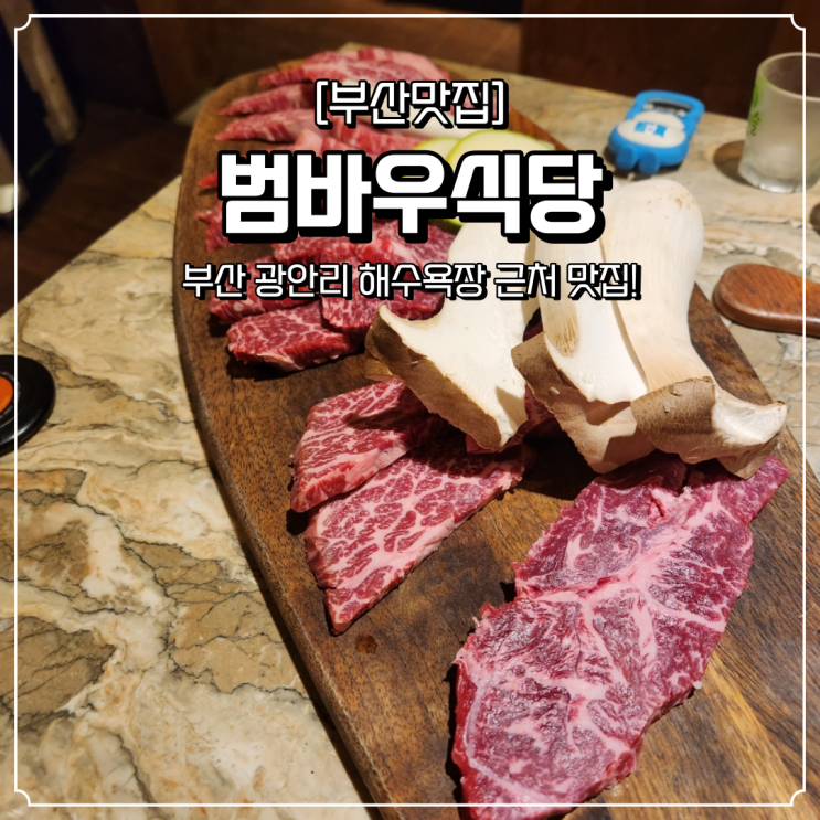  광안리 소고기 맛집 범바우식당
