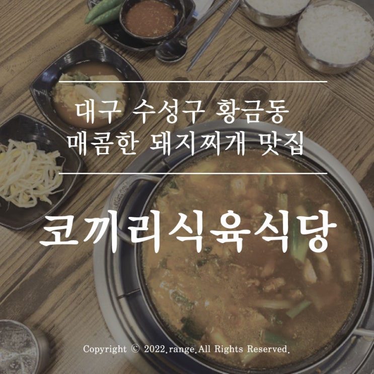  황금동 매콤한 돼지찌개 맛집, 코끼리식육식당 [대구 맛집]