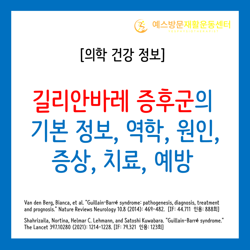 길리안바레 증후군 기본 정보, 역학, 원인, 증상, 치료, 예방 관련 정보