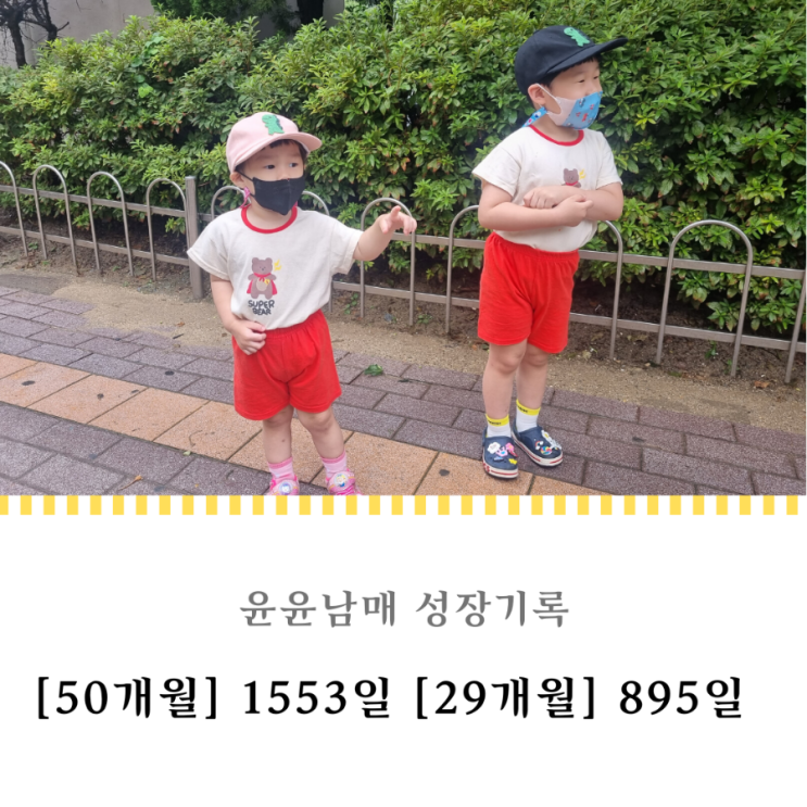 1553일 895일 : 뛰어다니느라 신난 아이들