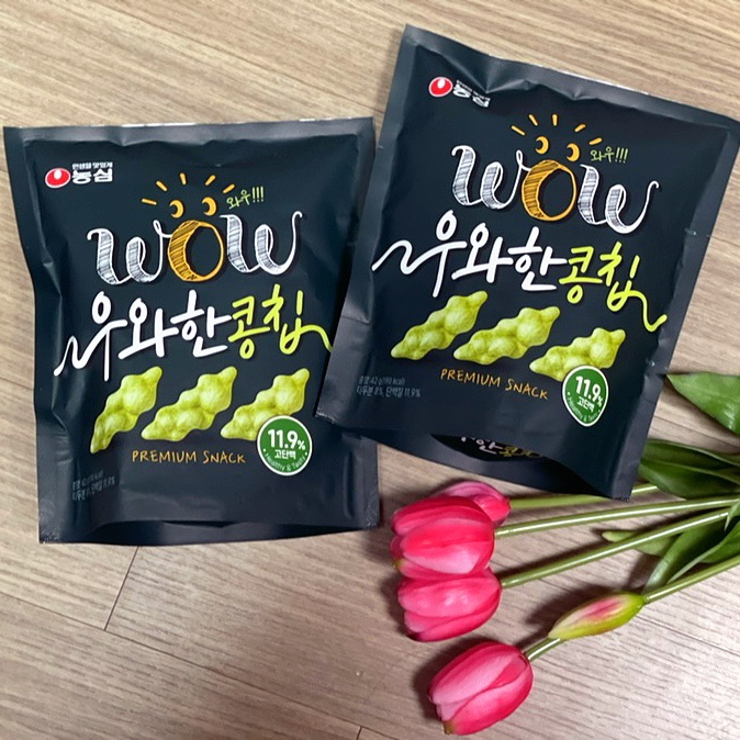  농심신제품 WOW 우와한콩칩 고소한 신상과자