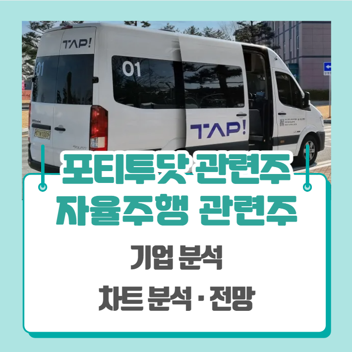  포티투닷 관련주, 자율주행 관련주 TOP 5 총정리 -(기업분석, 차트분석, 전망)