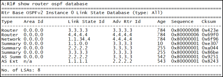  [OSPF] 명령어(Nokia)
