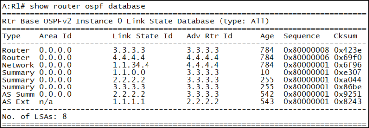 [OSPF] 명령어(Nokia)