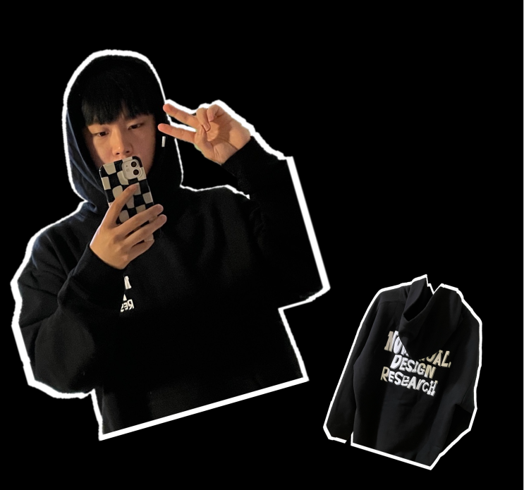  가을 코디/후드티로 추천! 만족스러운 노매뉴얼 후드티 내돈내산 후기 (DOODLE LOGO HOODIE - BLACK)