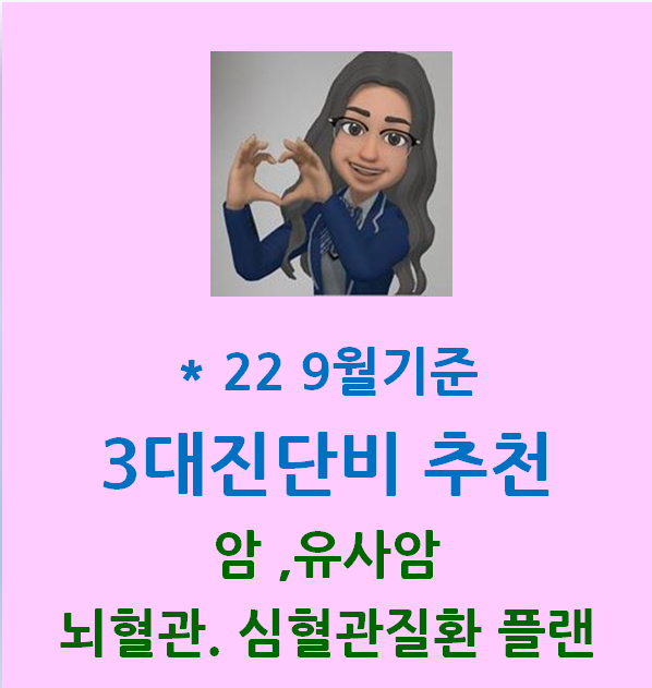 3대 질병보험 3대 진단비 추천 플랜