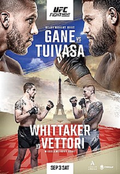 <b>UFC</b> Fight Night 209 가네 vs. 투이바사 대진표