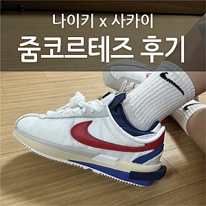 나이키x사카이 줌 코르테즈 실제 착용 후기 + 사이즈팁!