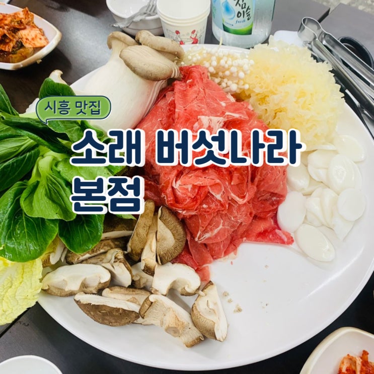 10년 넘게 단골 중인 샤부샤부 맛집 : 시흥 소래버섯나라 본점
