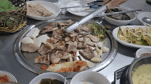  [왕십리저팔계] 까치산 존맛탱구리   불판깨끗한 고기맛집 초벌삼겹살, 항정살,계란찜
