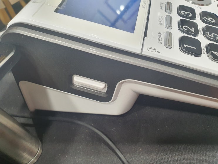  카드단말기 전표종이 영수증 갈아끼우기