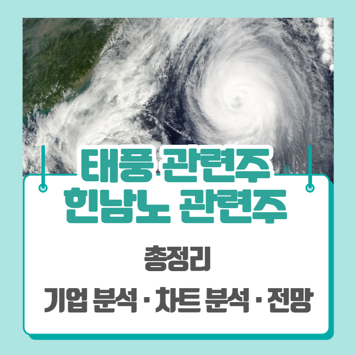  태풍 관련주, 힌남노 관련주 총정리