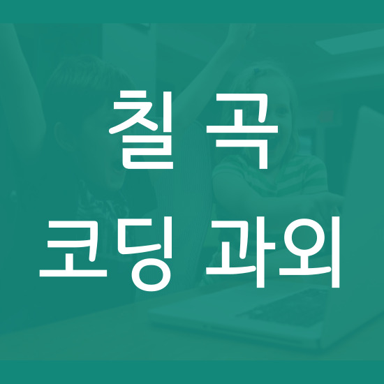  칠곡 코딩과외 초등 중학생 코딩학원 북산 석적 왜관 일대일