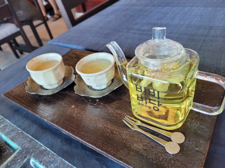  해운대 달맞이 비비비당 카페  연인찻상 2인 후기