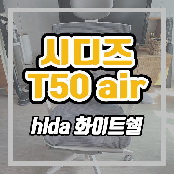  시디즈 T50 air 화이트쉘 메쉬 후기 (ft. 직장인 추천의자1위)