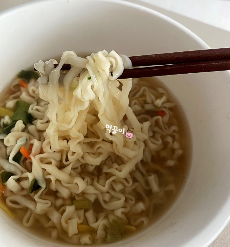  농심 멸치칼국수 계란죽으로 마무리
