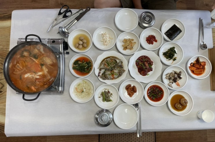 태안 안면도 게국지 가성비 맛집 : 바다야 해물아 B코스 (게국지+간장게장+양념게장)