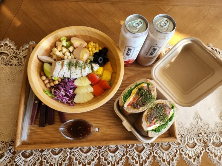  구리 카페 [읍천리구리수택점] 구리 샌드위치 샐러드 맛집