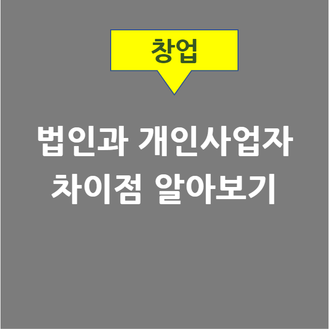  법인사업자와 개인사업자 차이 Ι 설립절차, 최소자본금, 경영 책임, 이익 처리, 온라인법인설립시스템 등