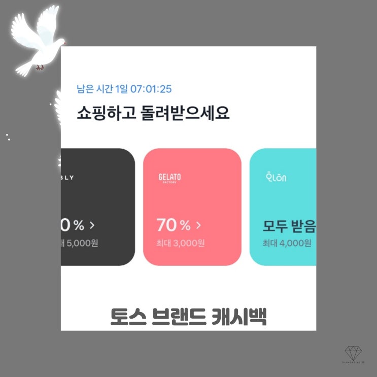  쇼핑하고 돌려받으세요! (ft. 토스 브랜드 캐시백)