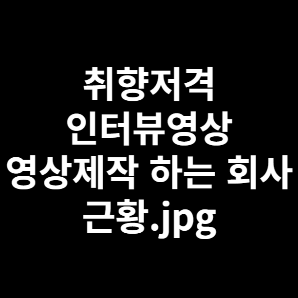  인터뷰영상촬영 영상제작회사 내 마음에 딱 맞는 업체는 없을까?