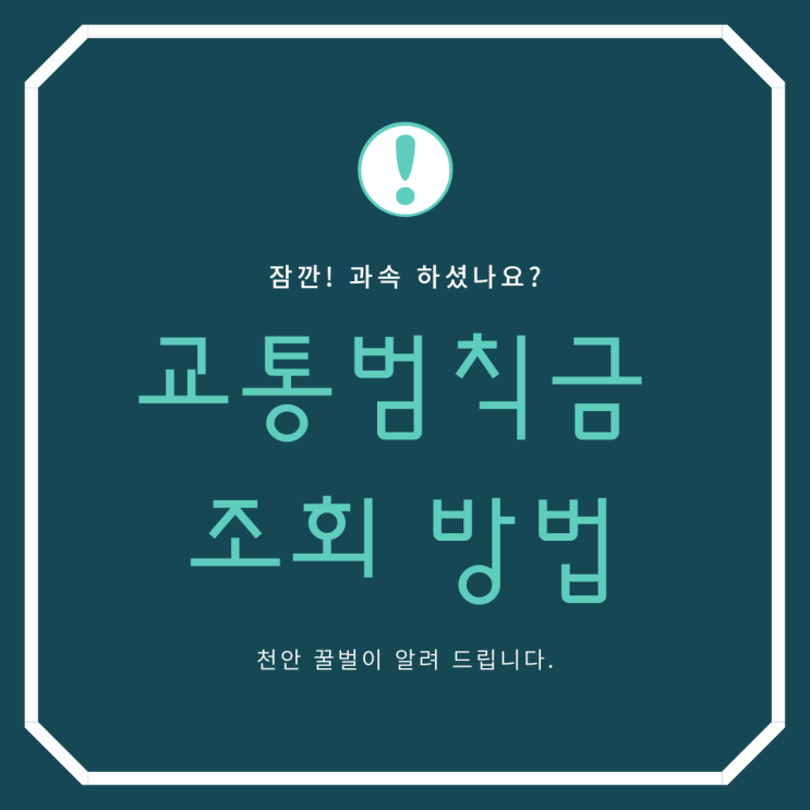 교통범칙금 조회 이의신청 후기