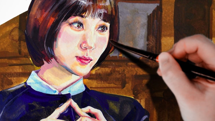  [순천성인취미미술] 인물화 실수, 극복은? <이상한 변호사 우영우> 배우 박은빈 그리기