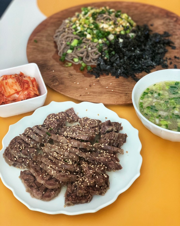  [집밥 추천메뉴] 8월의 손주막_아롱사태수육, 들기름 막국수, 골뱅이소면무침, 등갈비김치찜, 육전