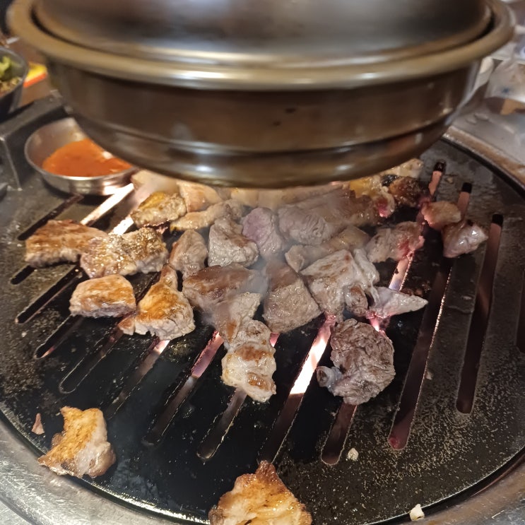 경기도 부천시 상동 돼지고기맛집 연탄구이한판