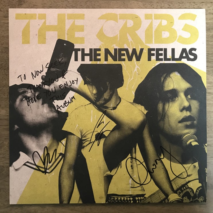 [LP, 엘피] The Cribs(더 크립스) - The New Fellas (투명 옐로우 바이닐, 싸인반)