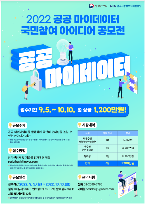 공공 마이데이터 서비스에 국민 아이디어 담는다_행정안전부 공공 마이데이터 서비스에 국민 아이디어 담는다_행정안전부