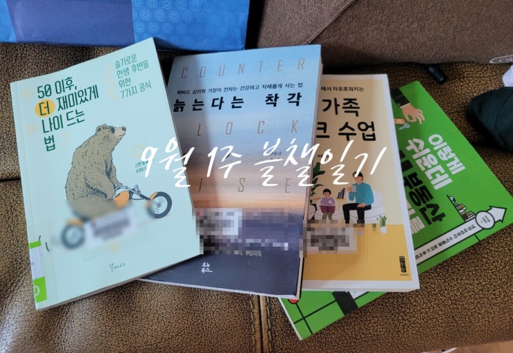  [9월 1주 블챌일기] 빕스 점심 도서관 책 대여