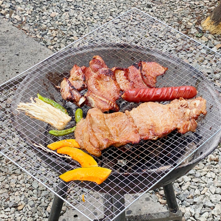광주 진월동 캠핑식당 :: 상록수 캠핑감성 돼지갈비 맛집