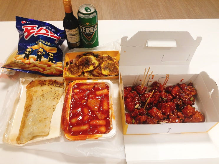  속초중앙시장 <시장닭강정> 웨이팅후기 - 닭강정/감자전/오징어순대/떡볶이 - 속초똑이네 속초관광수산시장맛집