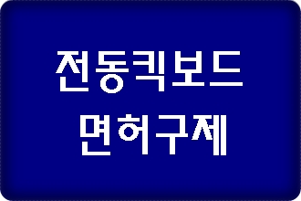 전동 킥보드 음주운전 구제 이의신청