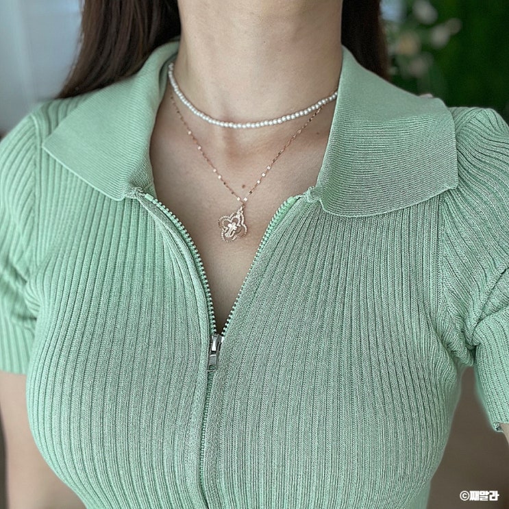  네잎클로버 목걸이 크로바 펜던트 14k 금으로 pick