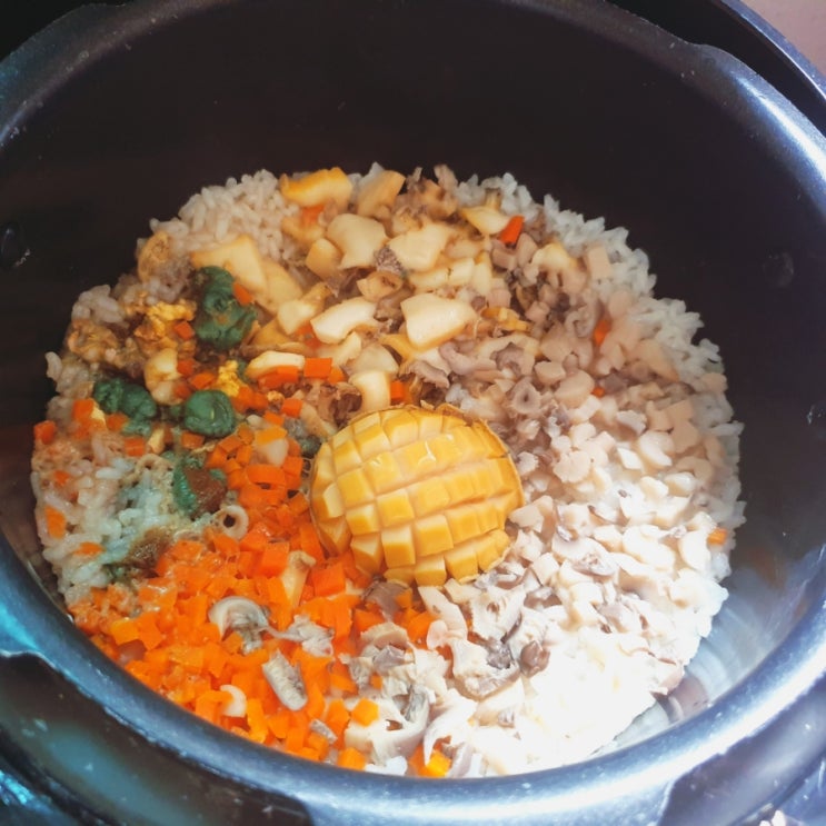  주말점심..전복밥