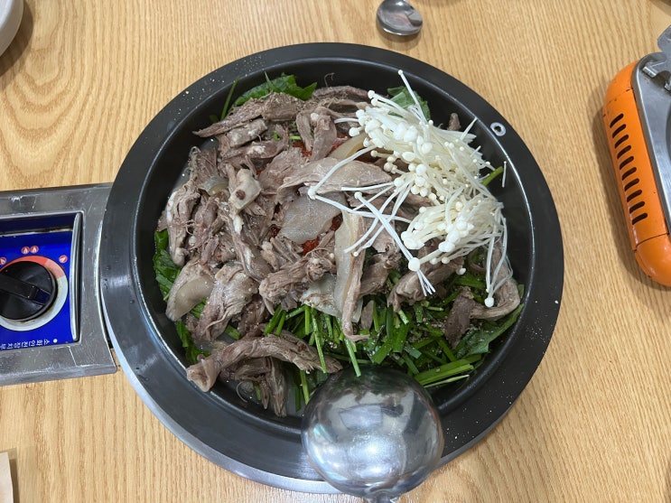  의정부 흑염소 요리 전문점 소풍 흑염소 전골, 수육