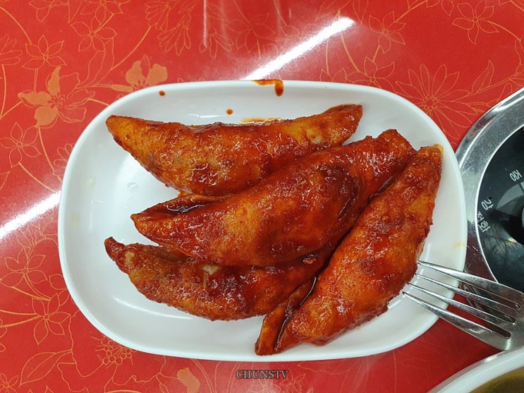  애플하우스 분식 무침군만두 역시 존맛.