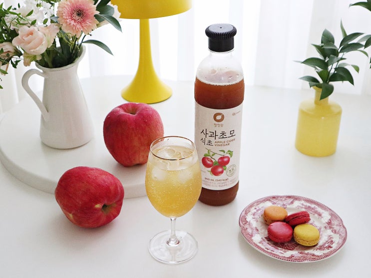 사과초모식초 활용레시피 애플사이다 비니거 에이드, 미역오이냉국