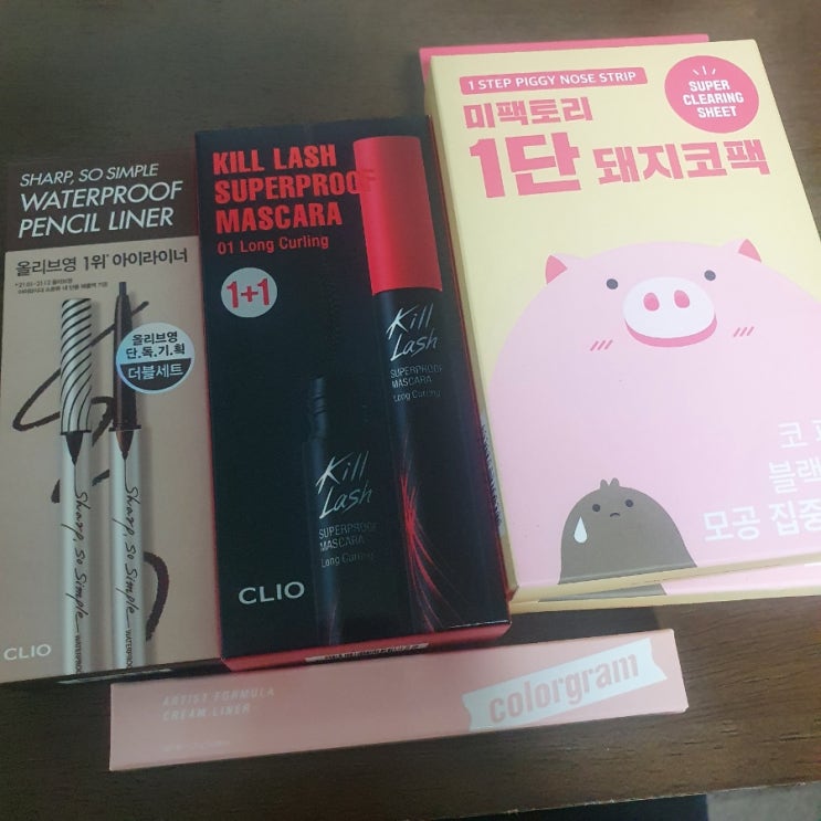  9월 올리브영 세일 구매템 :) 클리오, 컬러그램 아이라이너, 돼지코팩 !