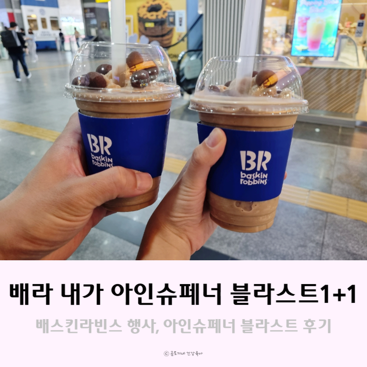 베스킨라빈스 행사로 9월 이달의 맛 내가 아인슈페너 블라스트 1+1 맛 본 후기 베스킨라빈스 행사로 9월 이달의 맛 내가 아인슈페너 블라스트 1+1 맛 본 후기